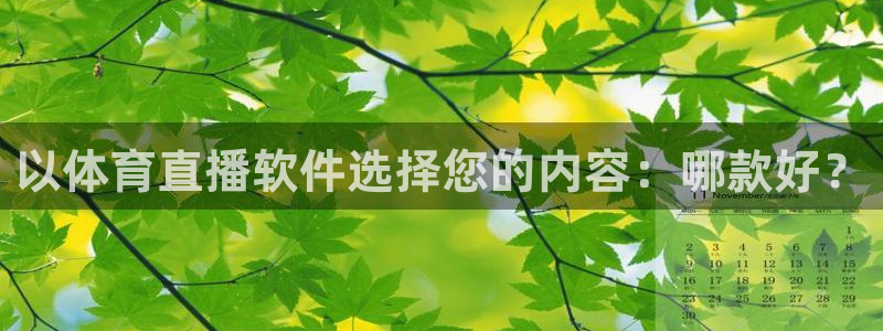 以体育直播软件选择您的内容：哪款好？