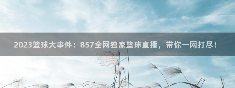 2023篮球大事件：857全网独家篮球直播，带你一网打尽！