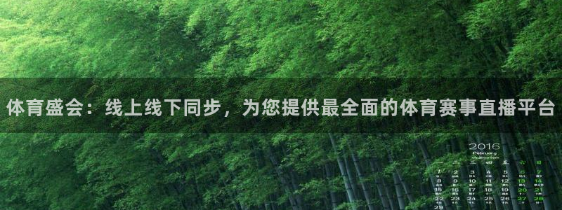 体育盛会：线上线下同步，为您提供最全面的体育赛事直播平台