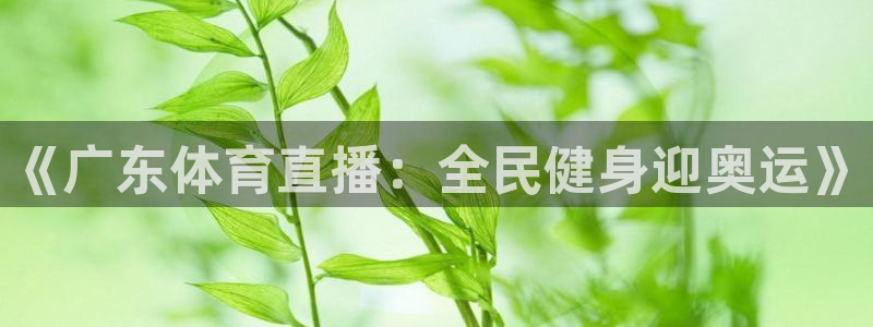 《广东体育直播：全民健身迎奥运》