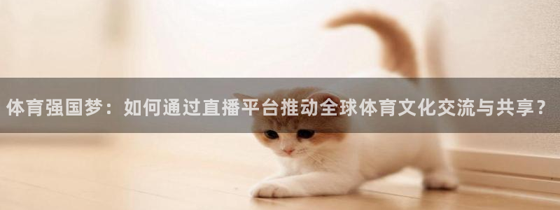 体育强国梦：如何通过直播平台推动全球体育文化交流与共享？